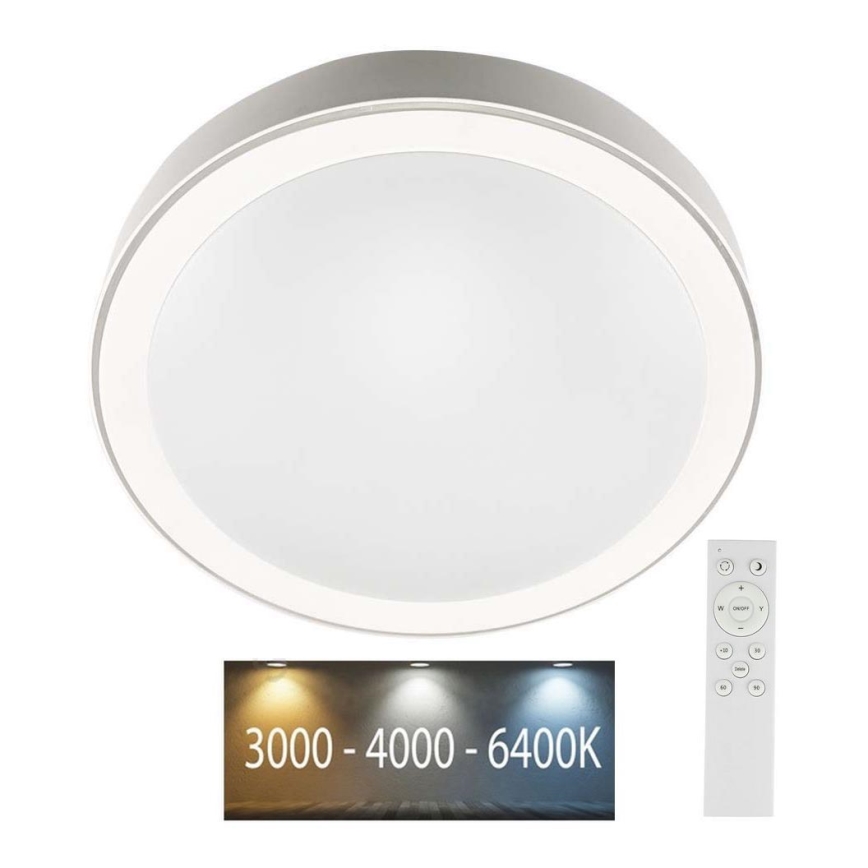 Стельовий LED світильник з регулюванням яскравості LED/40W/230V 3000K/4000K/6500K + ДК