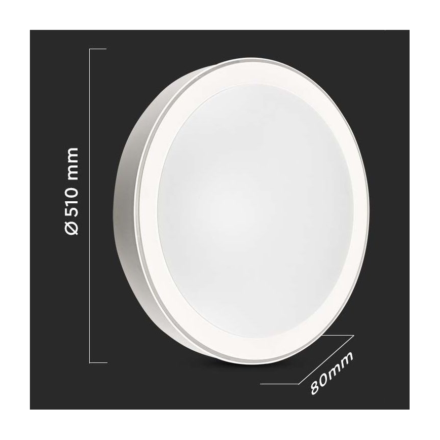 Стельовий LED світильник з регулюванням яскравості LED/40W/230V 3000K/4000K/6500K + ДК