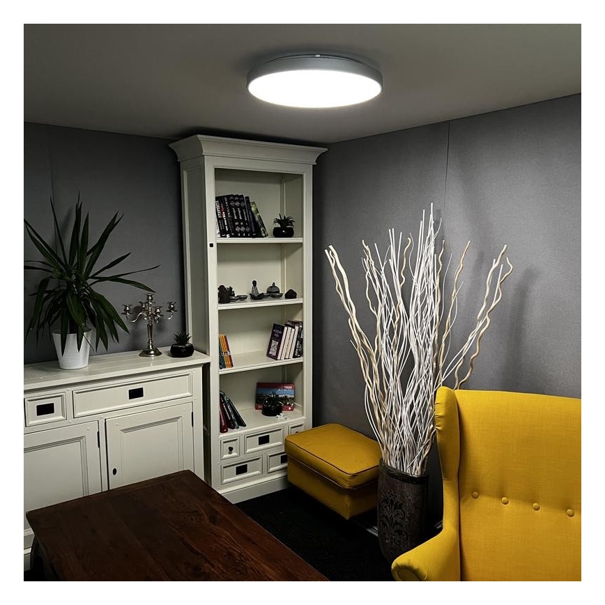 Стельовий LED світильник з регулюванням яскравості LED/48W/230V 2700-6500K Wi-Fi Tuya + дистанційне керування