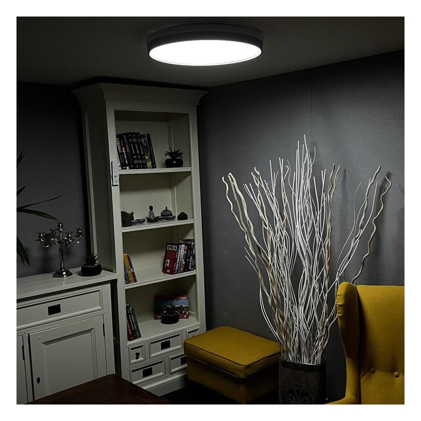 Стельовий LED світильник з регулюванням яскравості LED/48W/230V 2700-6500K Wi-Fi Tuya + дистанційне керування