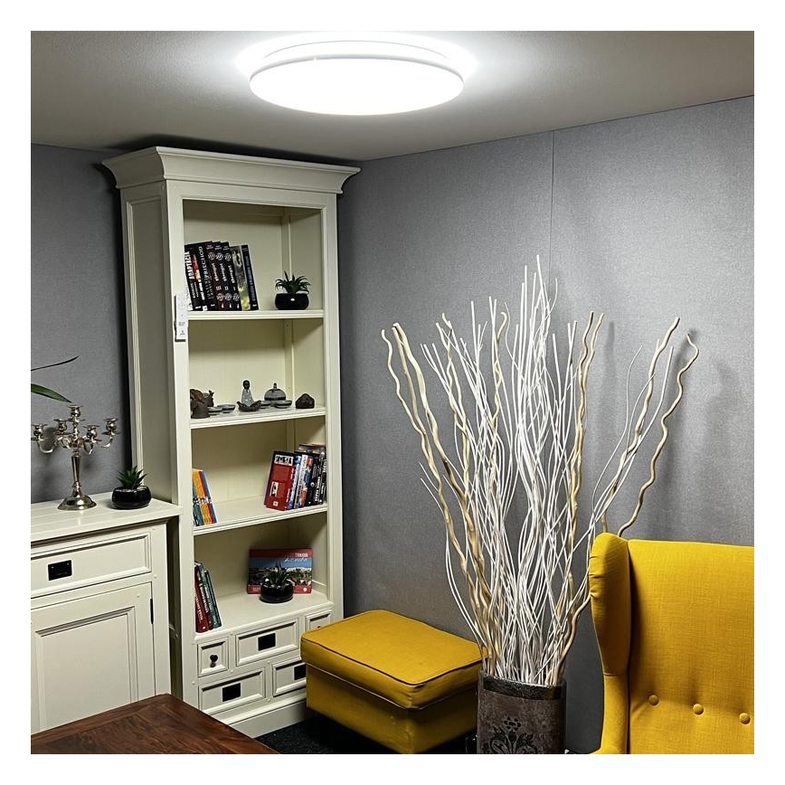 Стельовий LED світильник з регулюванням яскравості LED/48W/230V 2700-6500K Wi-Fi Tuya + дистанційне керування