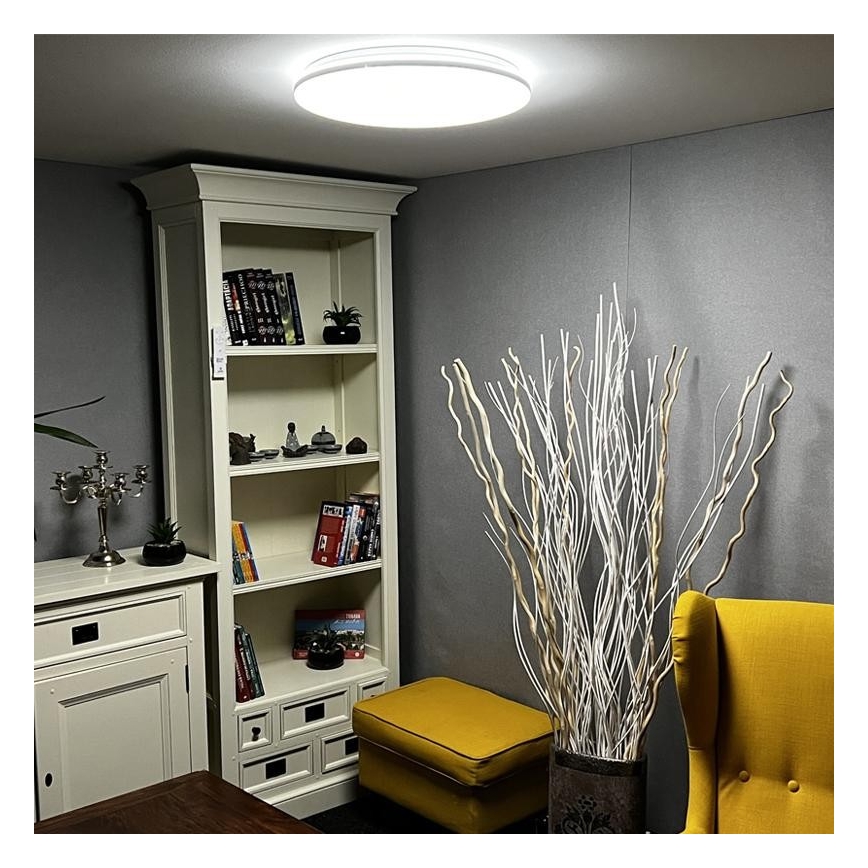 Стельовий LED світильник з регулюванням яскравості LED/48W/230V 2700-6500K Wi-Fi Tuya + дистанційне керування