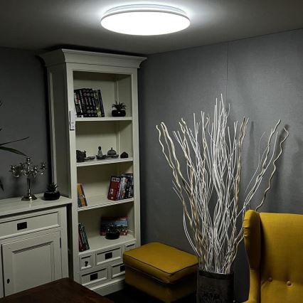 Стельовий LED світильник з регулюванням яскравості LED/48W/230V 2700-6500K Wi-Fi Tuya + дистанційне керування