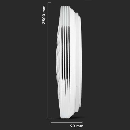 Стельовий LED світильник з регулюванням яскравості LED/60W/230V 3000K/4000K/6500K + ДК
