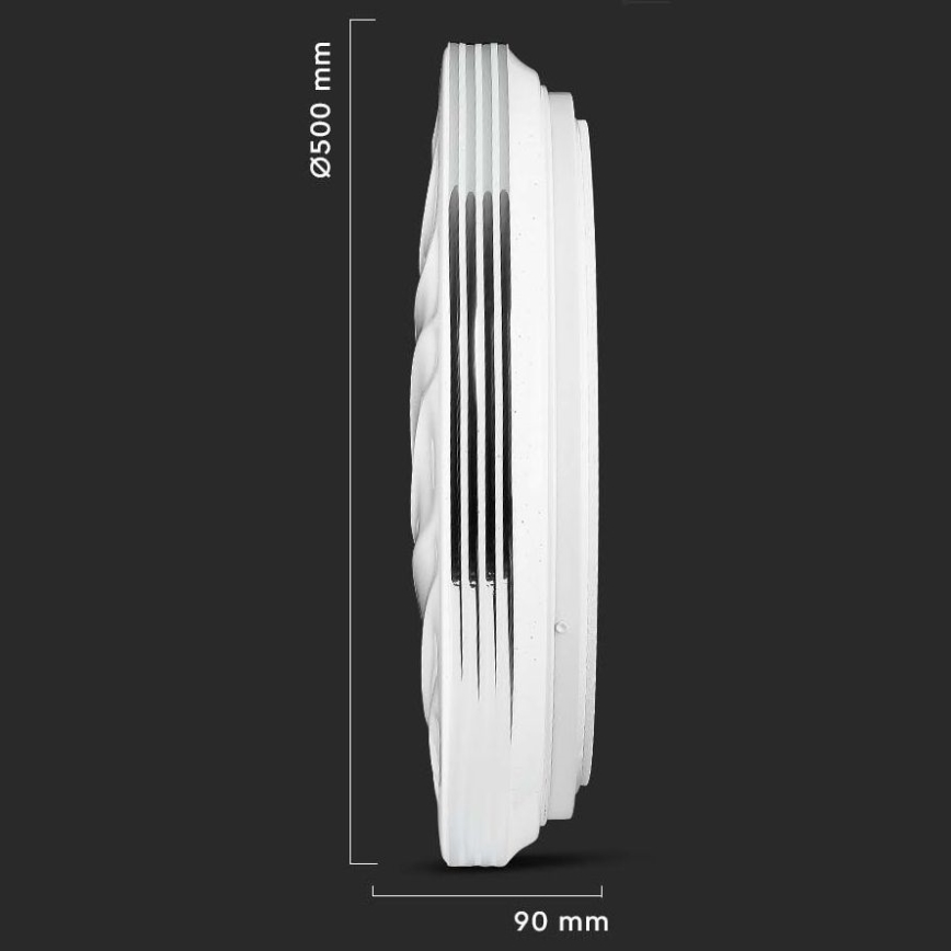 Стельовий LED світильник з регулюванням яскравості LED/60W/230V 3000K/4000K/6500K + ДК