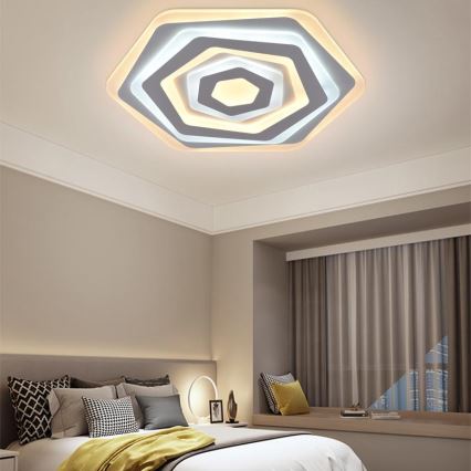 Стельовий LED світильник з регулюванням яскравості LED/95W/230V 3000-6500K + дистанційне керування