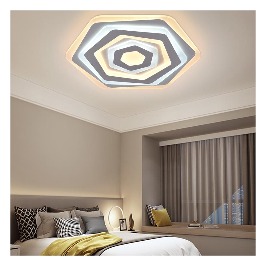 Стельовий LED світильник з регулюванням яскравості LED/95W/230V 3000-6500K + дистанційне керування