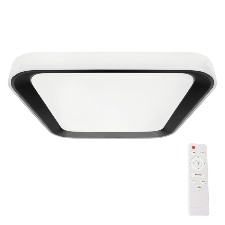Стельовий LED світильник з регулюванням яскравості QUADRO LED/38W/230V 3000-6000K білий/чорний + дистанційне керування
