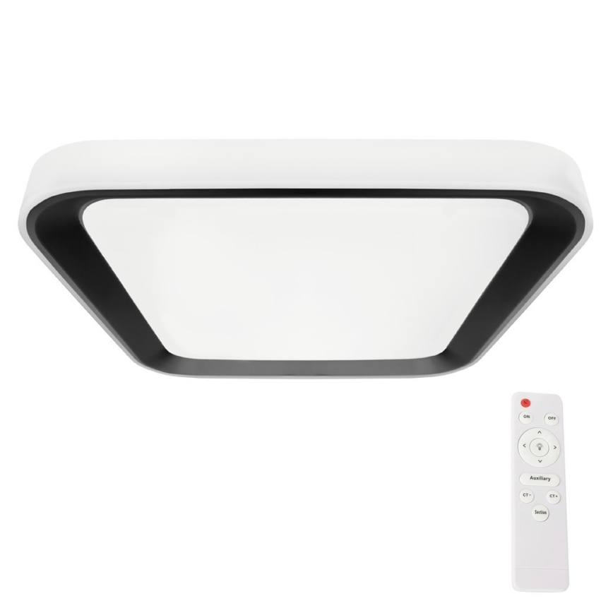 Стельовий LED світильник з регулюванням яскравості QUADRO LED/66W/230V 3000-6000K білий/чорний + дистанційне керування