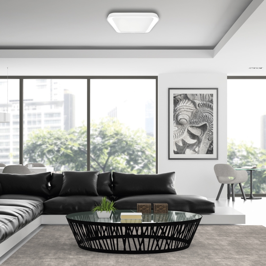 Стельовий LED світильник з регулюванням яскравості QUADRO LED/66W/230V 3000-6000K білий + дистанційне керування