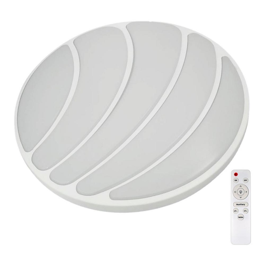 Стельовий LED світильник з регулюванням яскравості SHELL WHITE LED/40W/230V + дистанційне керування