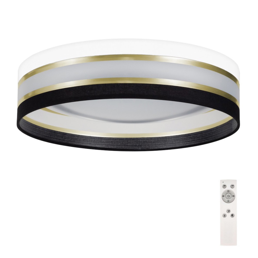Стельовий LED світильник з регулюванням яскравості SMART CORAL GOLD LED/24W/230V чорний/білий + дистанційне керування