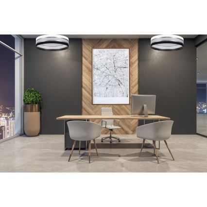 Стельовий LED світильник з регулюванням яскравості SMART CORAL LED/24W/230V чорний/білий + дистанційне керування