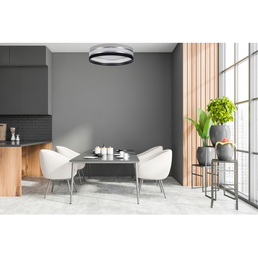 Стельовий LED світильник з регулюванням яскравості SMART CORAL LED/24W/230V чорний/сірий + дистанційне керування