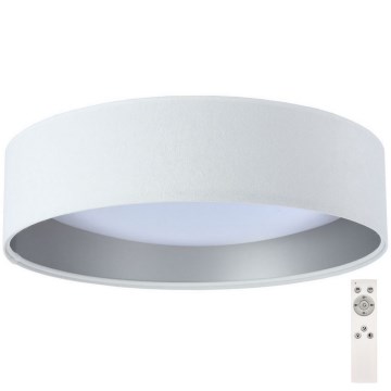 Стельовий LED світильник з регулюванням яскравості SMART GALAXY LED/24W/230V білий/срібний 3000-6500K + дистанційне керування