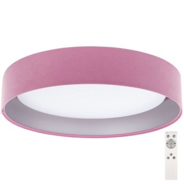 Стельовий LED світильник з регулюванням яскравості SMART GALAXY LED/24W/230V рожевий/срібний 3000-6500K + дистанційне керування