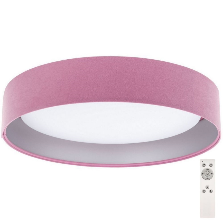 Стельовий LED світильник з регулюванням яскравості SMART GALAXY LED/24W/230V рожевий/срібний 3000-6500K + дистанційне керування