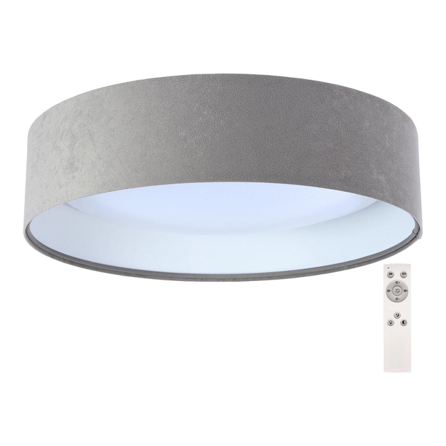 Стельовий LED світильник з регулюванням яскравості SMART GALAXY LED/24W/230V сірий/білий + дистанційне керування