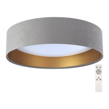Стельовий LED світильник з регулюванням яскравості SMART GALAXY LED/24W/230V сірий/золотий + дистанційне керування