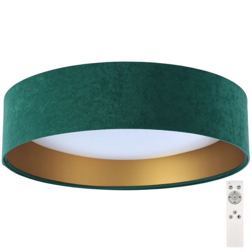 Стельовий LED світильник з регулюванням яскравості SMART GALAXY LED/24W/230V зелений/золотий 3000-6500K + дистанційне керування