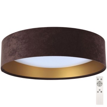 Стельовий LED світильник з регулюванням яскравості SMART GALAXY LED/24W/230V коричневий/золотий 3000-6500K + дистанційне керування