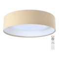Стельовий LED світильник з регулюванням яскравості SMART GALAXY LED/24W/230V ⌀ 44 см бежевий/білий 3000-6500K + дистанційне керування
