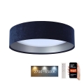 Стельовий LED світильник з регулюванням яскравості SMART GALAXY LED/24W/230V ⌀ 45 см 2700-6500K Wi-Fi Tuya синій/срібний + дистанційне керування