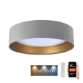 Стельовий LED світильник з регулюванням яскравості SMART GALAXY LED/24W/230V ⌀ 45 см 2700-6500K Wi-Fi Tuya сірий/золотий + дистанційне керування