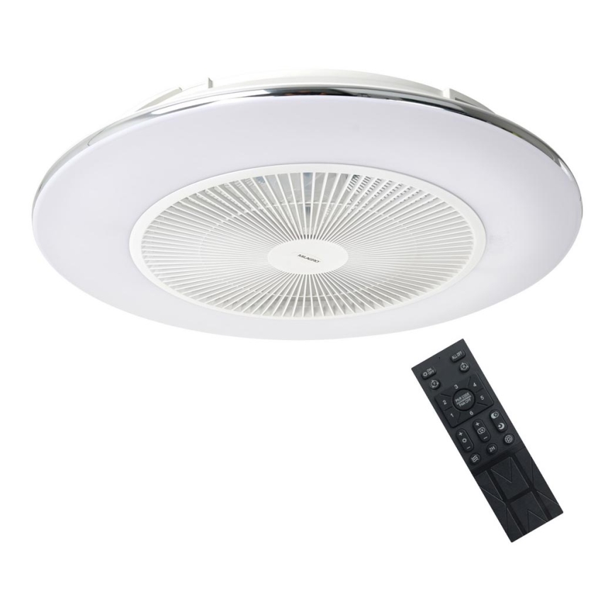 Стельовий LED світильник з регулюванням яскравості та вентилятором ARIA LED/38W/230V 3000-6000K білий + дистанційне керування