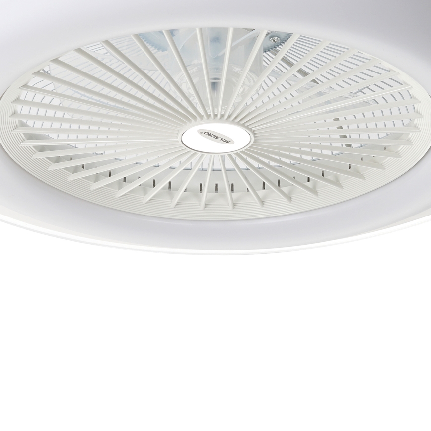 Стельовий LED світильник з регулюванням яскравості та вентилятором ZONDA LED/48W/230V 3000-6000K білий + пульт дистанційного керування
