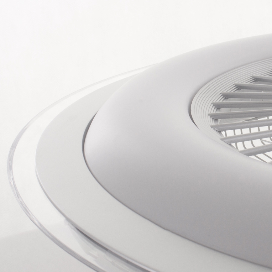 Стельовий LED світильник з регулюванням яскравості та вентилятором ZONDA LED/48W/230V 3000-6000K сріблястий + дистанційне керування