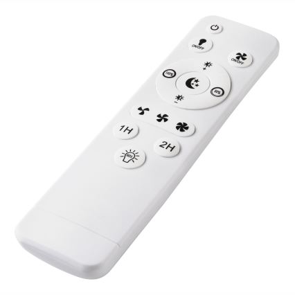 LED Стельовий світильник з вентилятором та регулюванням яскравості APOLLO LED/38W/230V чорний + пульт дистанційного керування