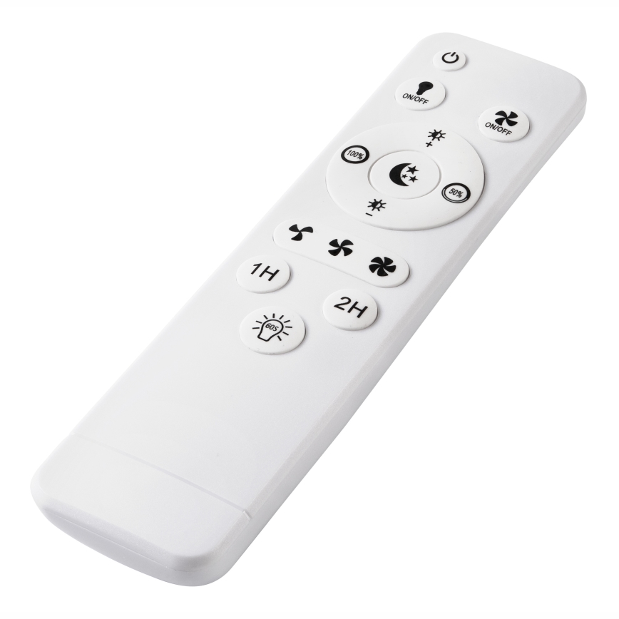 LED Стельовий світильник з вентилятором та регулюванням яскравості APOLLO LED/38W/230V чорний + пульт дистанційного керування