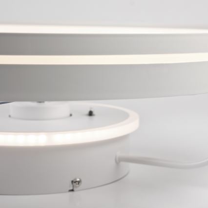 Стельовий LED світильник з вентилятором та регулюванням яскравості FARGO LED/37W/230V білий + пульт дистанційного керування