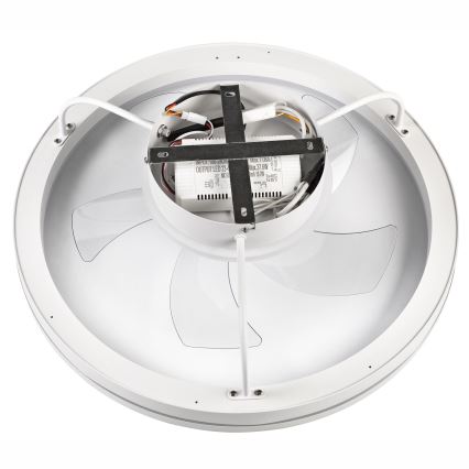 Стельовий LED світильник з вентилятором та регулюванням яскравості FARGO LED/37W/230V білий + пульт дистанційного керування