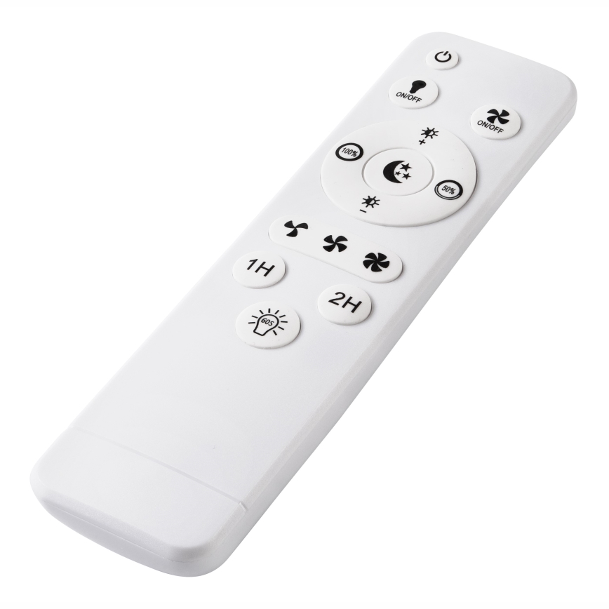 LED Стельовий світильник з вентилятором та регулюванням яскравості FARGO LED/37W/230V чорний + пульт дистанційного керування