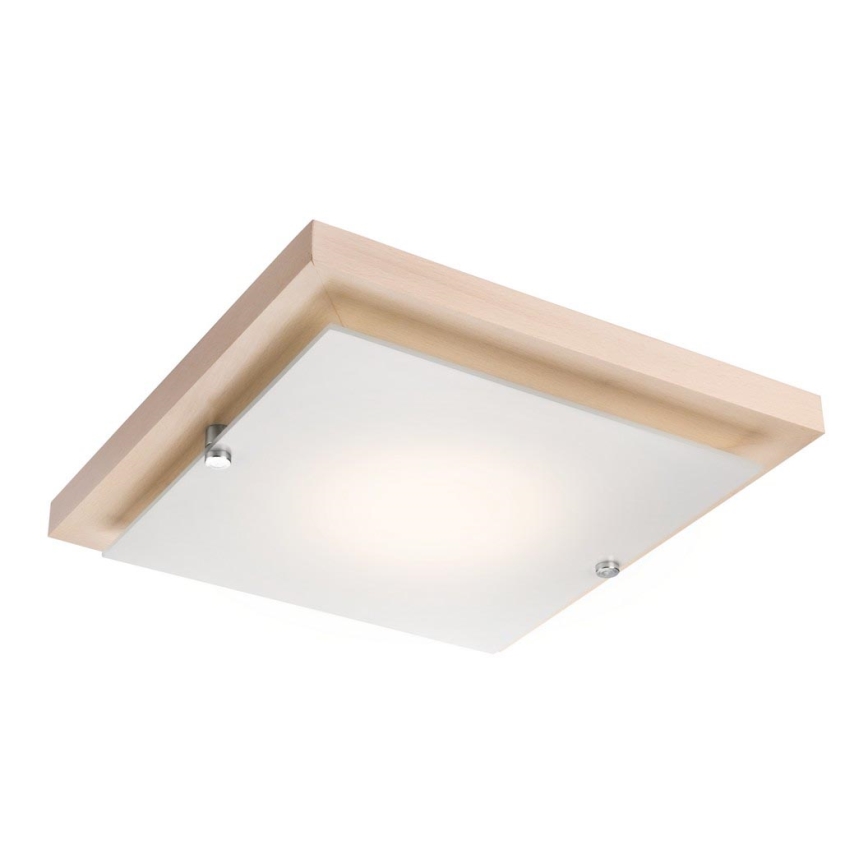 Стельовий світильник 1xE27/60W/230V бук - FSC сертифіковано