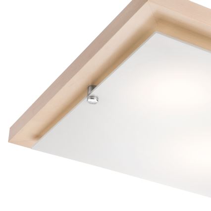 Стельовий світильник 2xE27/60W/230V бук - FSC сертифіковано