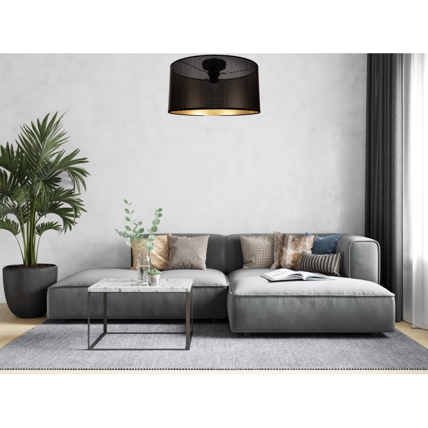 Стельовий світильник ALDO 1xE27/60W/230V діаметр 40 см чорний