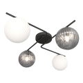 Стельовий світильник AZURA 4xE14/10W/230V чорний/сірий/білий