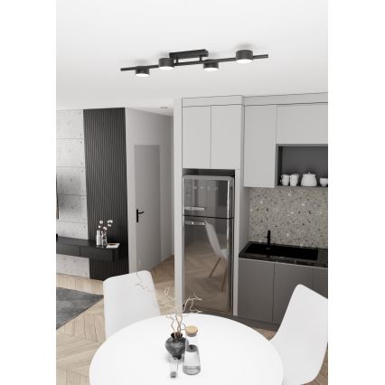 Стельовий світильник BET 4xGX53/12W/230V чорний