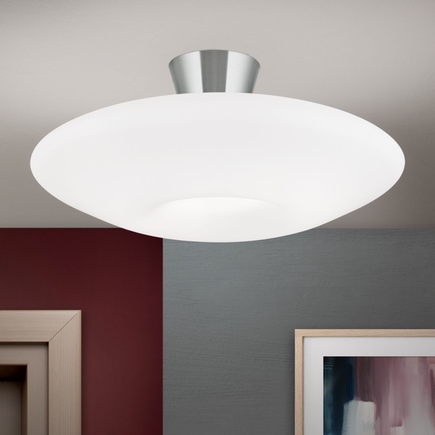 Стельовий світильник BLANC 2xE27/60W/230V діаметр 49 см матовий хром