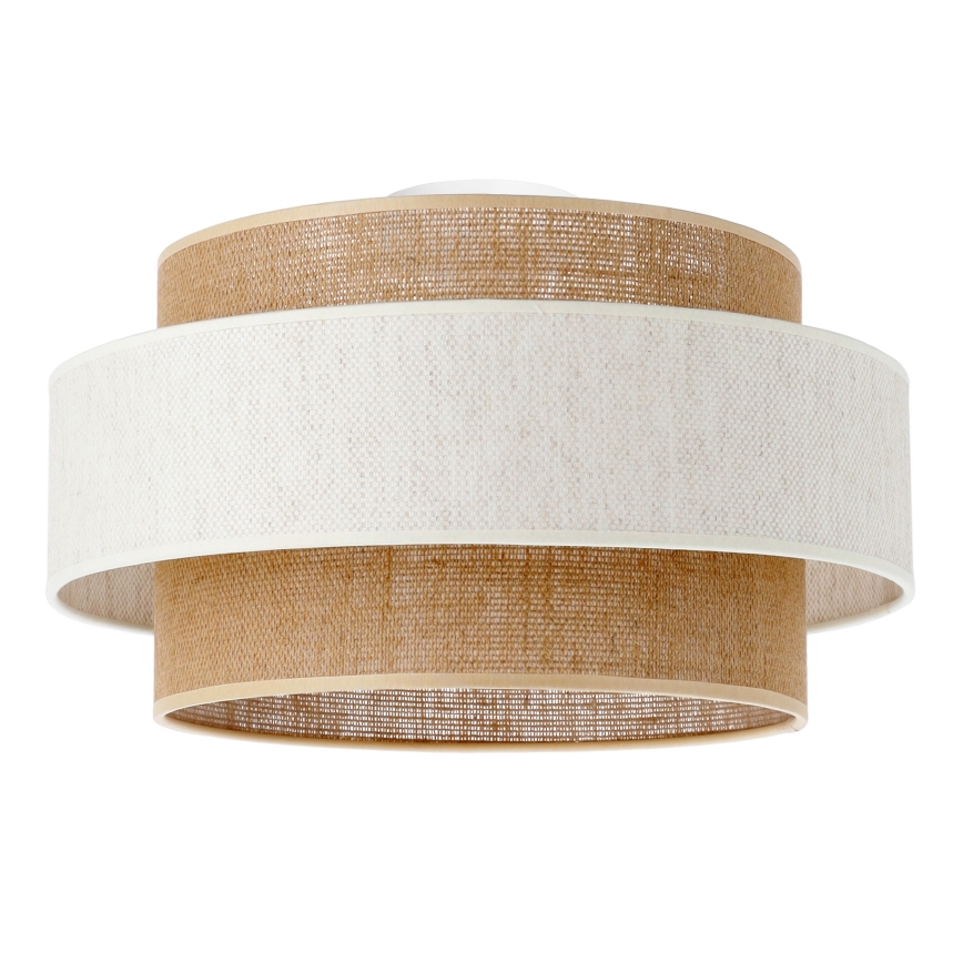 Стельовий світильник BOHO 1xE27/60W/230V, діам. 40 см, кремовий/джут