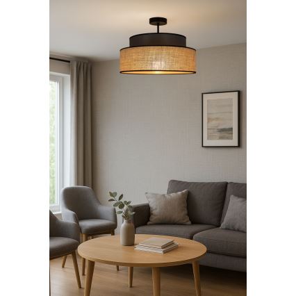 Стельовий світильник BOHO 1xE27/60W/230V коричневий/бежевий