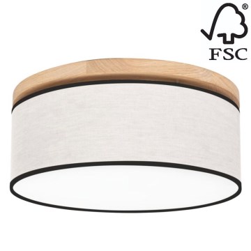 Стельовий світильник BOHO 2xE27/25W/230V діаметр 38 см дуб – FSC сертифіковано