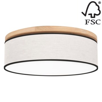 Стельовий світильник BOHO 4xE27/25W/230V діаметр 58 см дуб – FSC сертифіковано