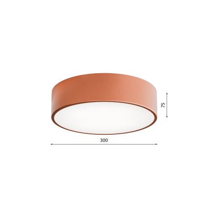 Стельовий світильник CLEO 2xE27/24W/230V ⌀ 30 см мідний
