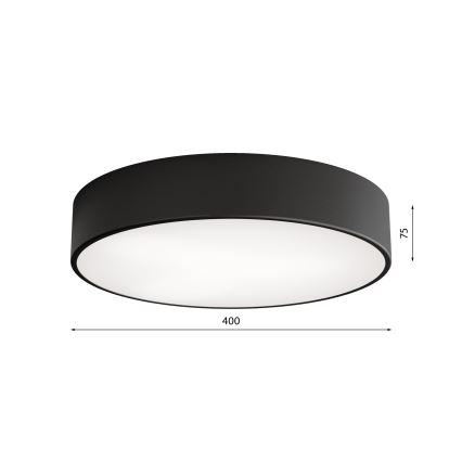 Стельовий світильник CLEO 3xE27/24W/230V ⌀ 40 см чорний