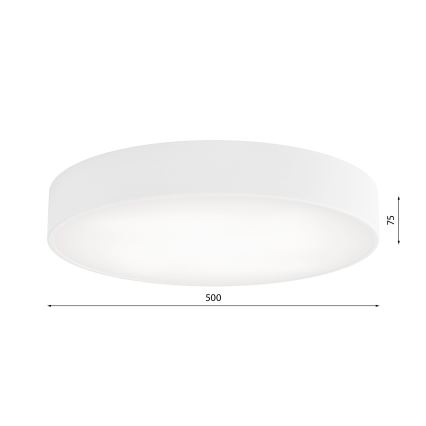 Стельовий світильник CLEO 4xE27/24W/230V ⌀ 50 см білий