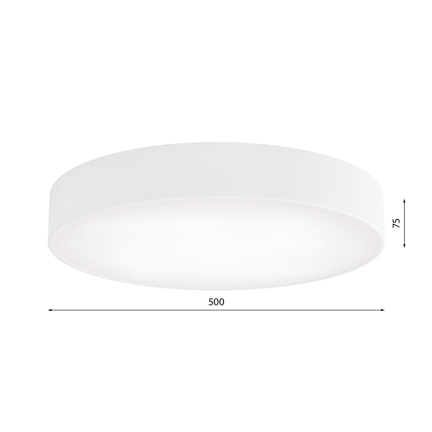 Стельовий світильник CLEO 4xE27/24W/230V ⌀ 50 см білий